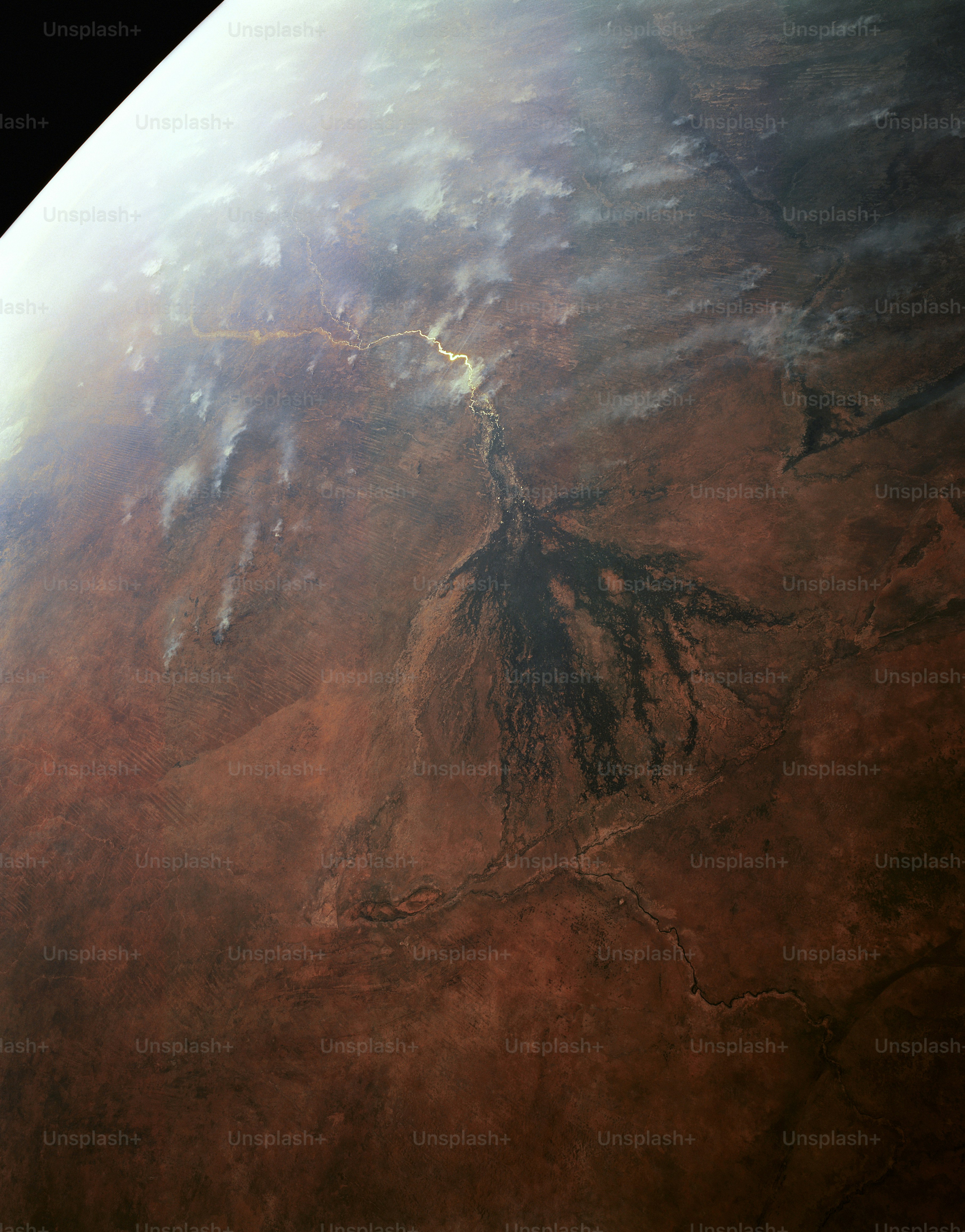 a view of the earth from space