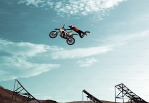 Moto freestyle, tricks on a motorcycle