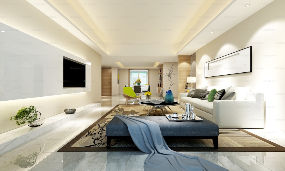 3D render of Living Room
