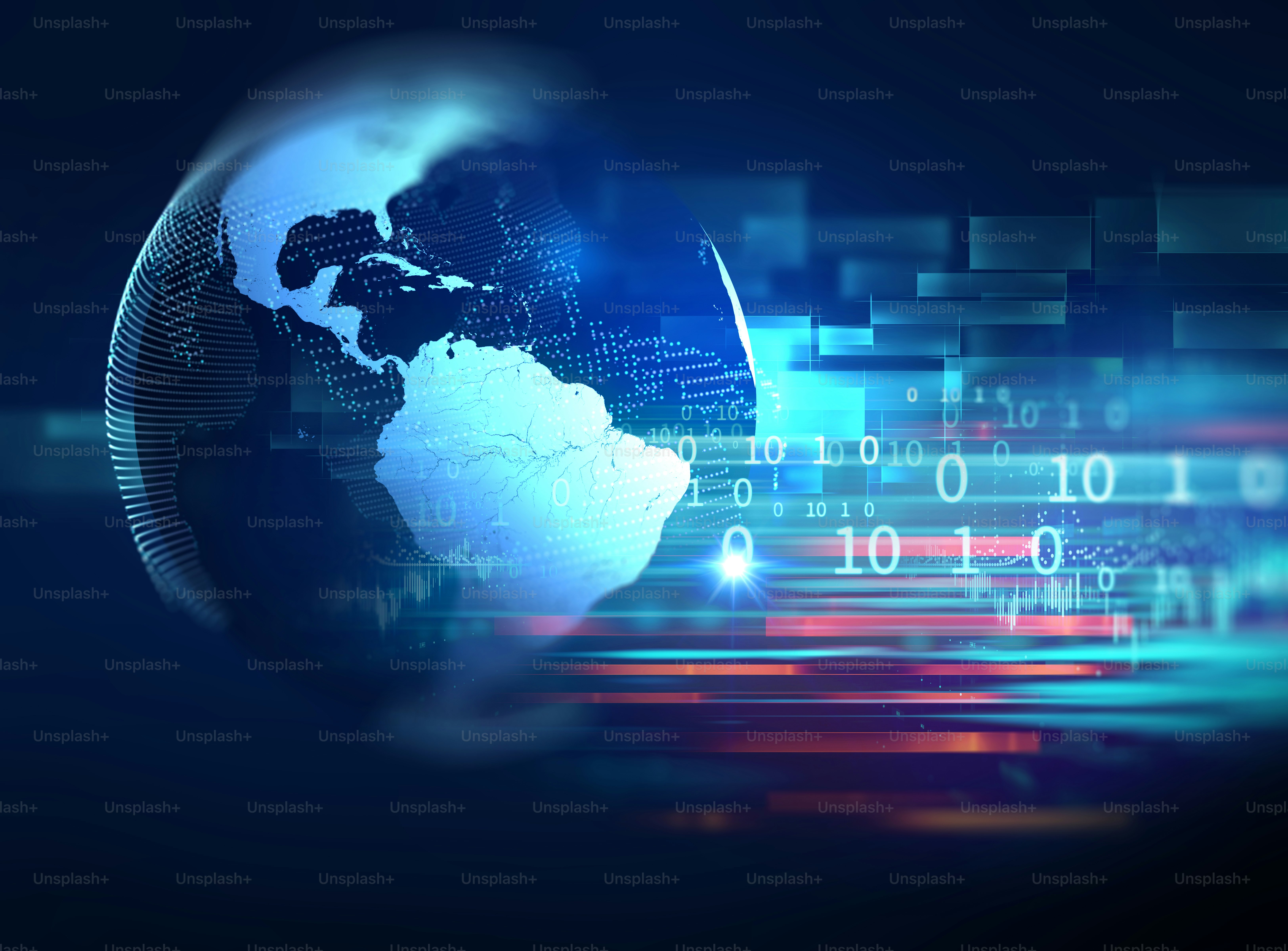 blur and defocus earth futuristic technology abstract background illustration