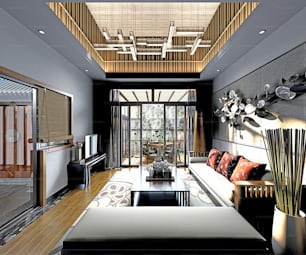 Postmodern House Interior, American Style House Interior.
