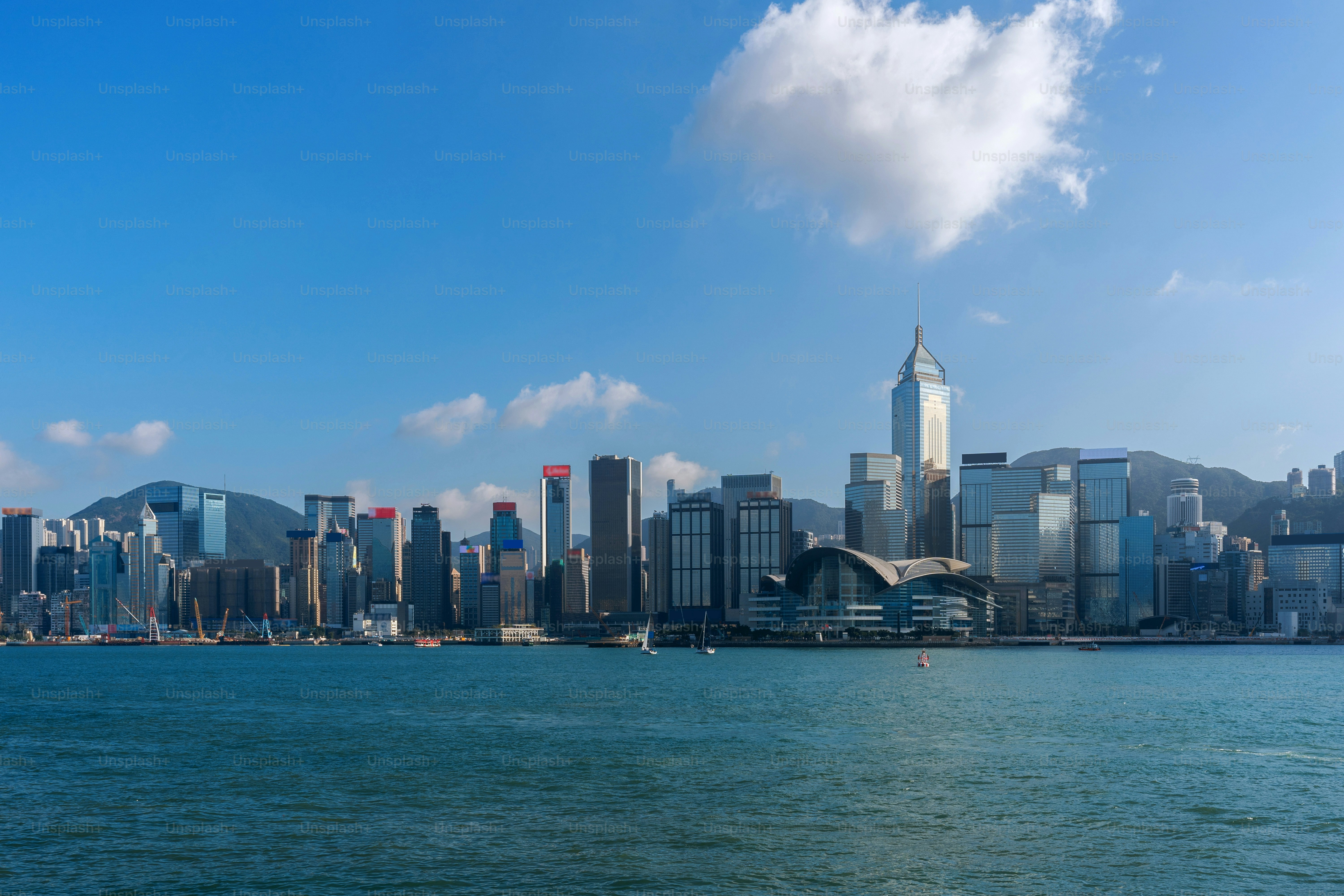 Paysage urbain de Hong Kong.