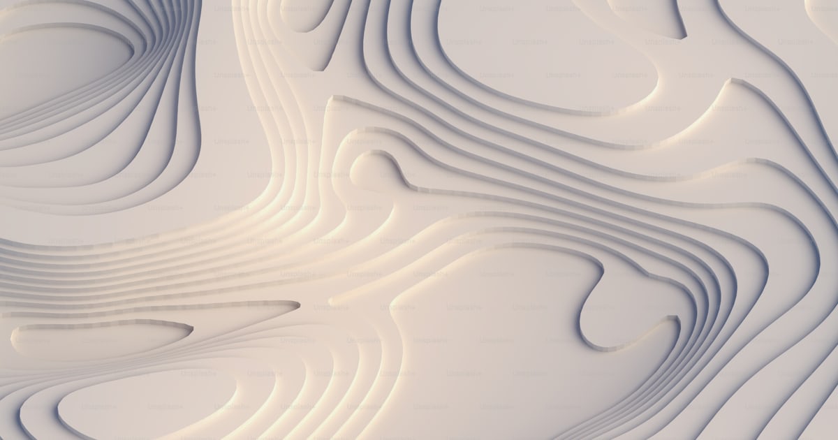 Abstract topographic background. White paper cut art design for website ...