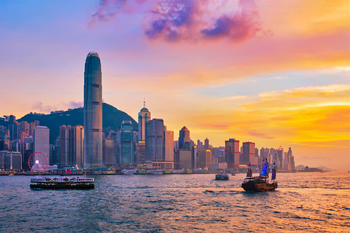 Hong Kong Victoria Harbour Skyline
