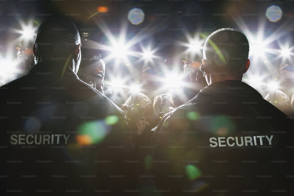 a group of security officers standing next to each other