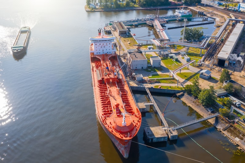 oil tanker, crude oil barrels, oil refinery, Tehran skyline, port terminal