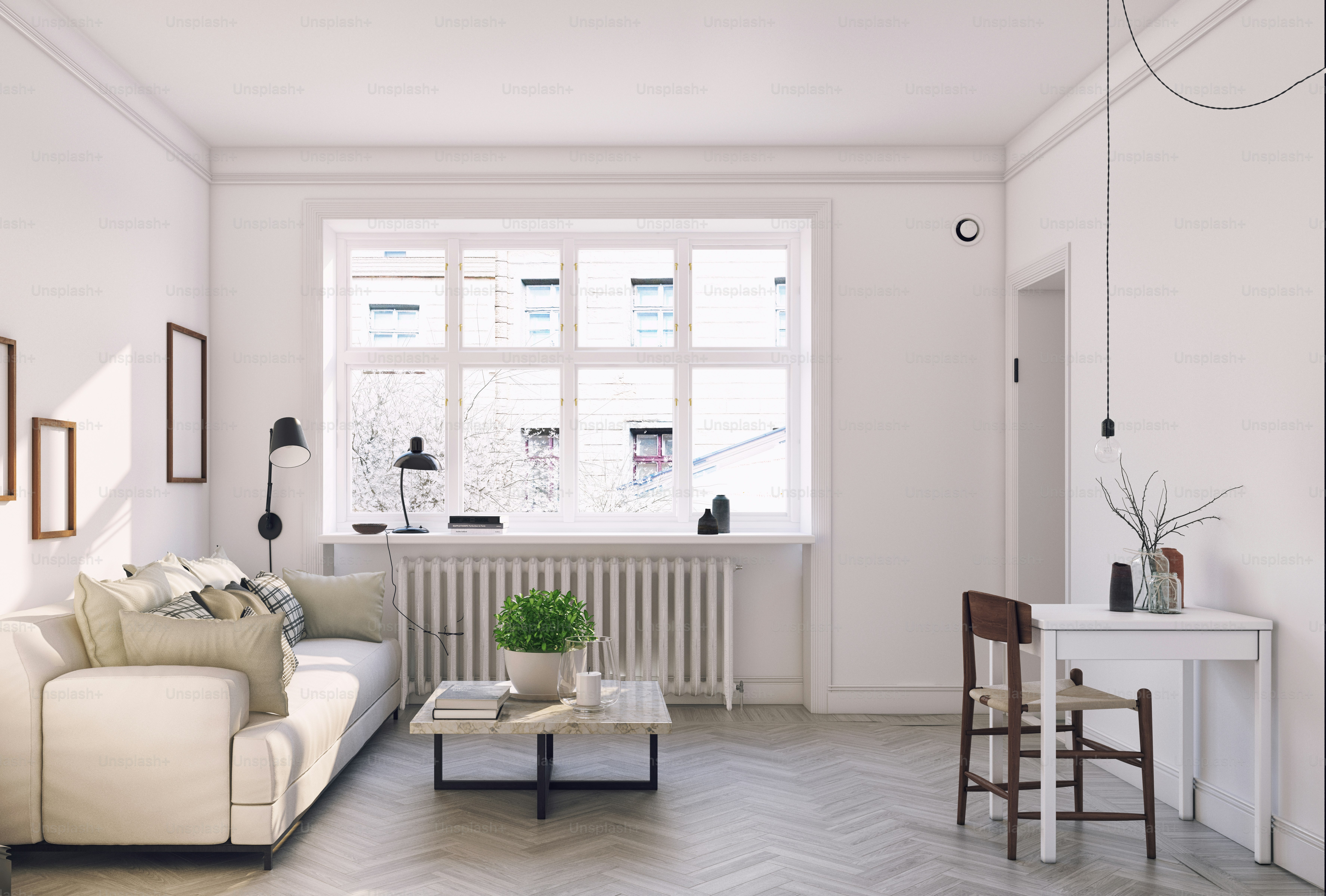 Illustration of Scandinavian Chic Living Room Ideas