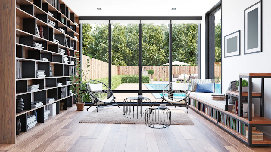 Modern entrance door with premium glazed uPVC framing