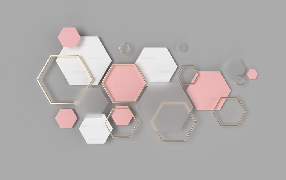 Hexagonal abstract background, depth of field effect. Modern cellular honeycomb 3d panel with hexagons. Ceramic, concrete, glass tile. 3d wall texture.  Geometric background for interior wallpaper design