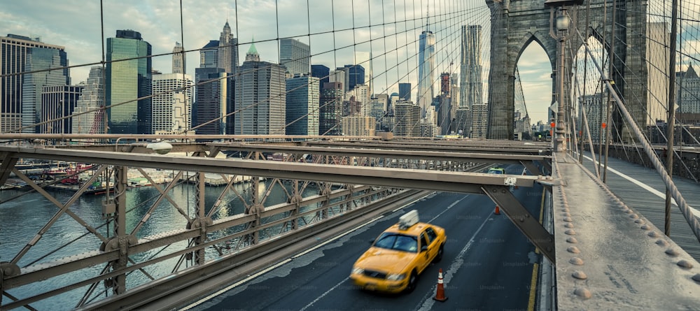 Famoso ponte di Brooklyn a New York, USA.