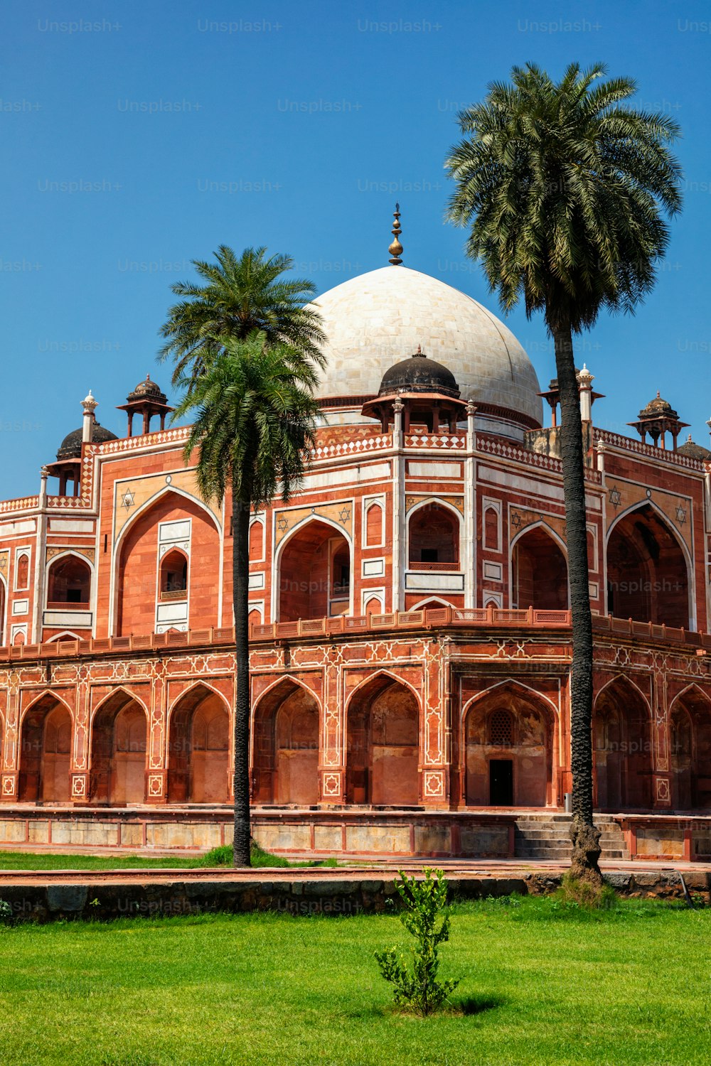 La Tomba di Humayun è una famosa destinazione turistica. Delhi, India