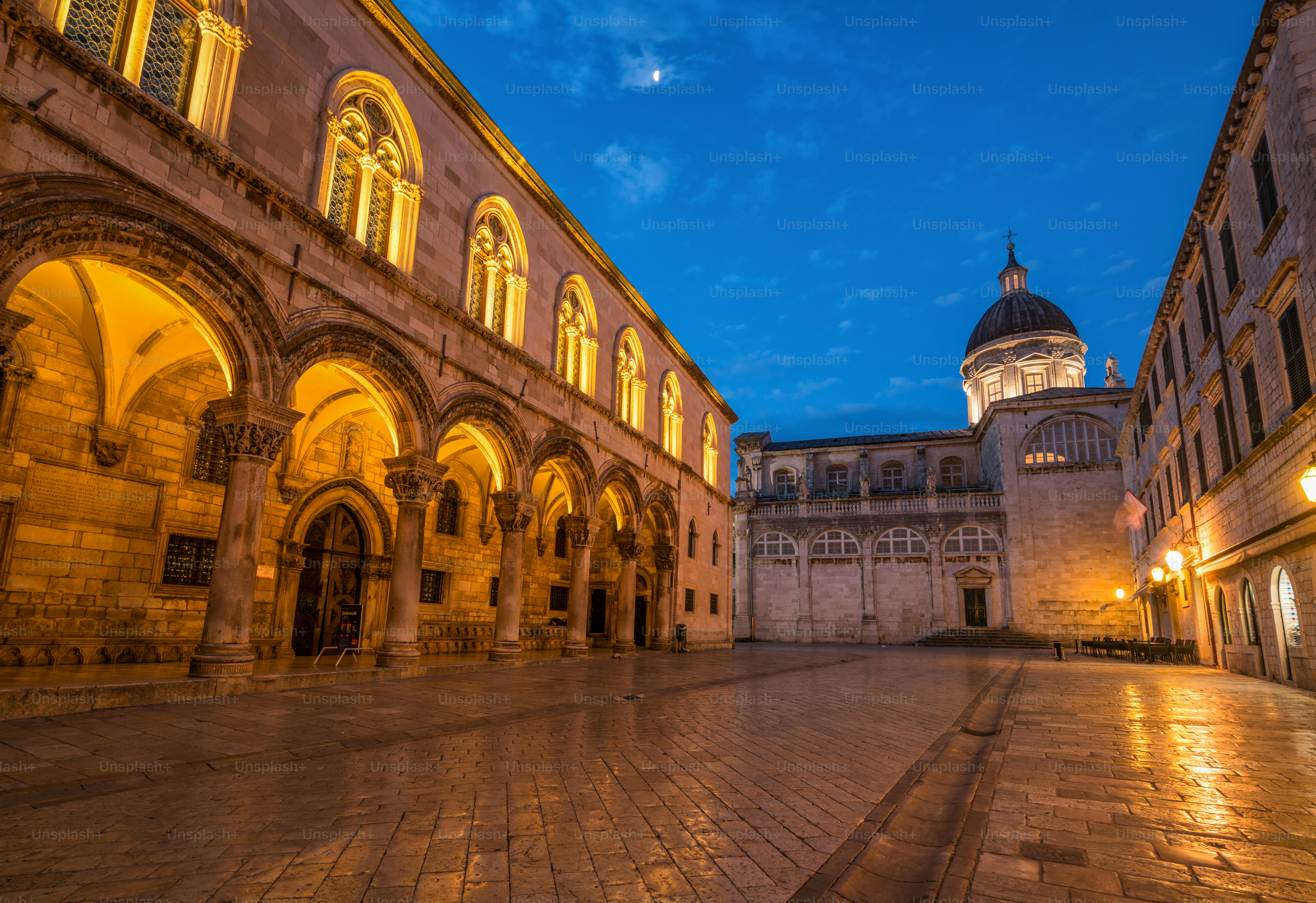Dubrovnik Cathedral in the old town of Dubrovnik , Croatia - Prominent travel destination of Croatia. Dubrovnik old town was listed as UNESCO World Heritage Sites in 1979.