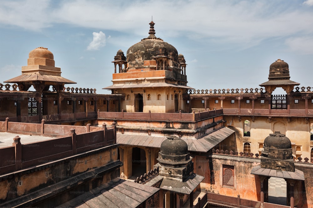 Architettura indiana del palazzo di Datia. Madhya Pradesh, India