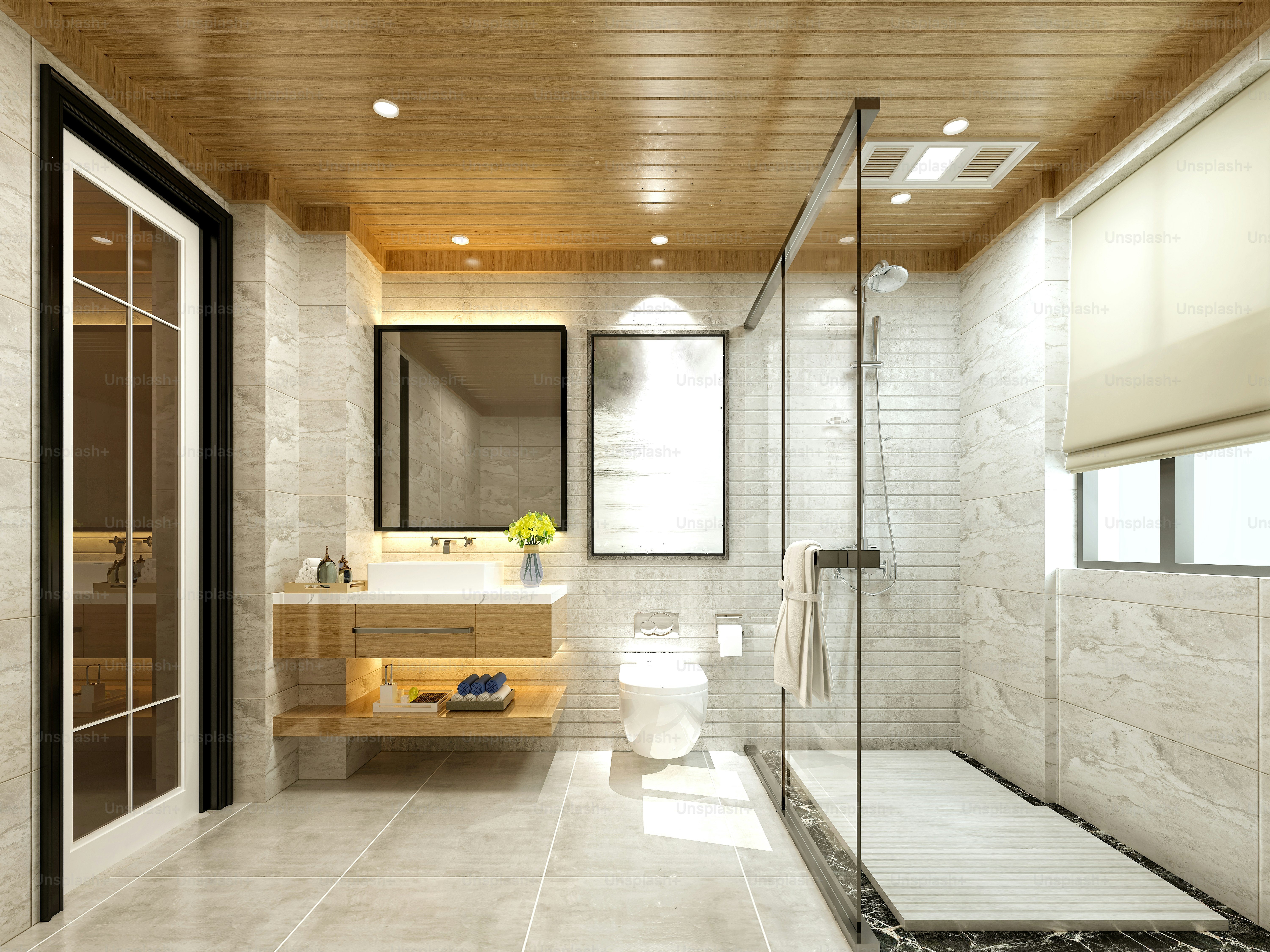 3D Render of Luxury Bathroom