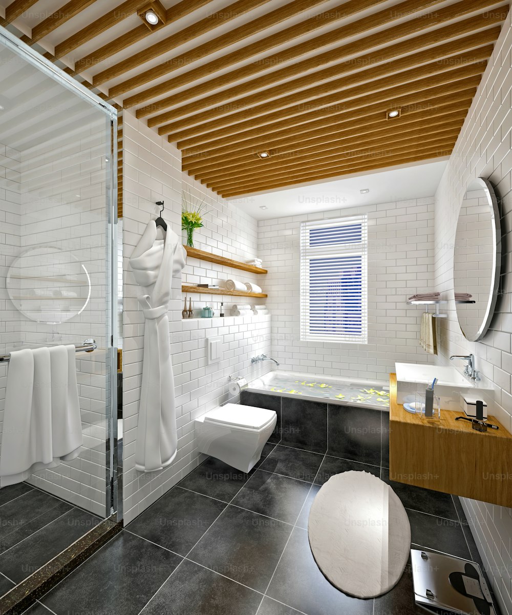 3D Render of Luxury Bathroom