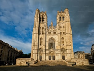 Cathedral of St. Michael and St. Gudula - medieval Roman Catholic church in central Brussels, Belgium