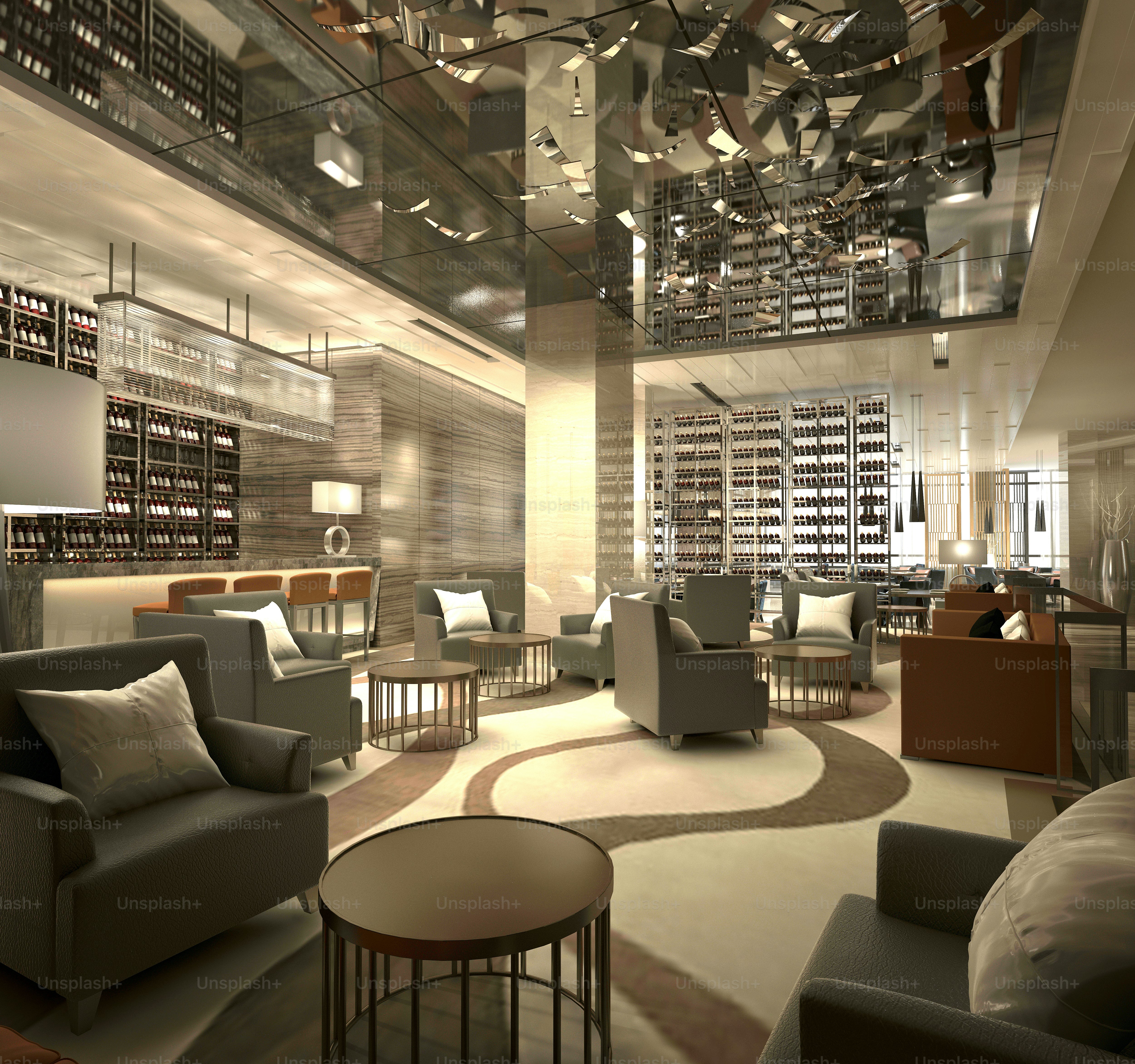 Interior of a modern, well-lit retail store or restaurant.