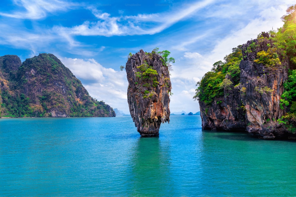 L’île de James Bond à Phang nga, en Thaïlande.