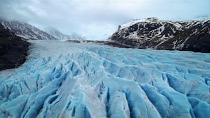 Glacier de Skaftafell, parc national de Vatnajokull en Islande.