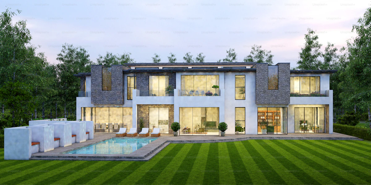 Large windows in a contemporary home letting in natural light efficiently
