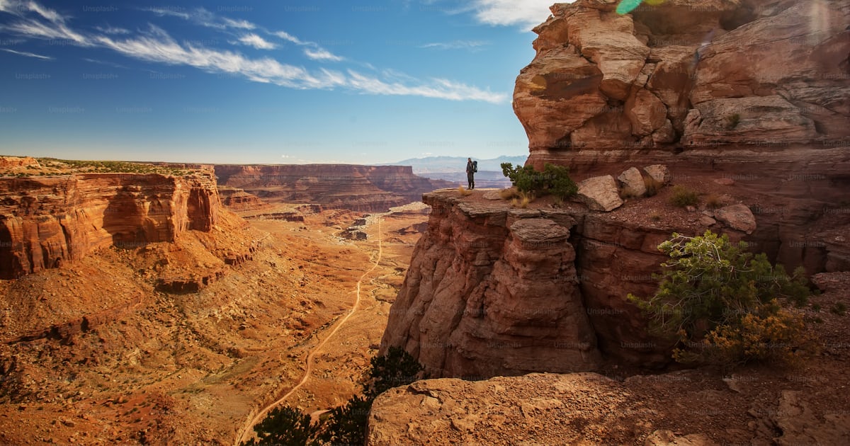 Foto zum Thema Wanderer im Canyonlands Nationalpark in Utah, USA Bild