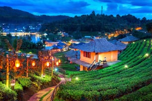 Village thaïlandais de Ban Rak dans la province de Mae Hong Son, en Thaïlande.