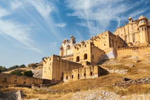 View of Amer (Amber) fort tourist landmark, Rajasthan, India