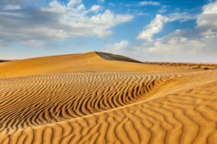 タール砂漠のサム砂丘。ラージャスターン州、インド