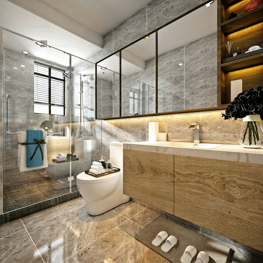 3D Render of Luxury Bathroom