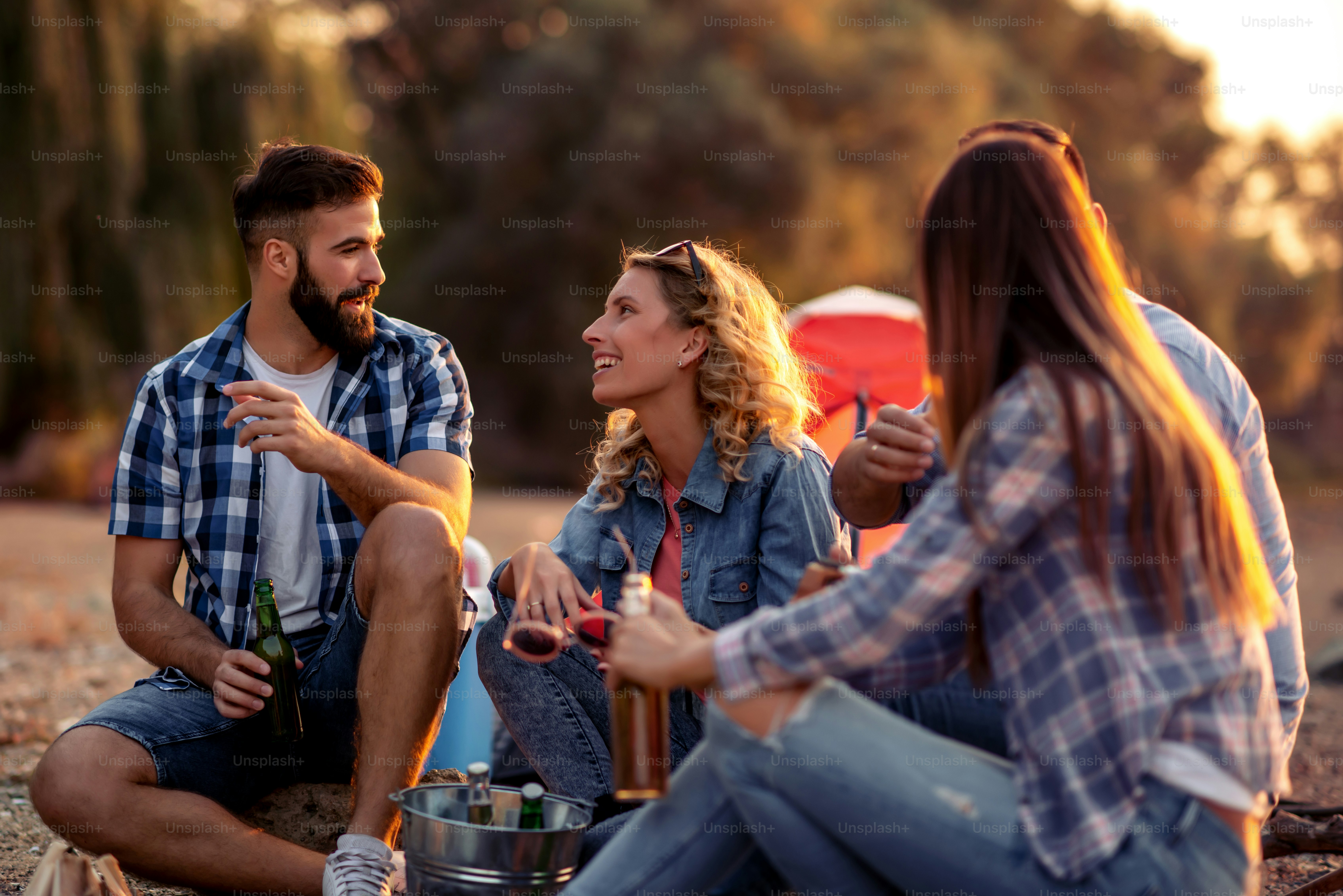 Spending great time with friends, drinking beers and enjoying together ...