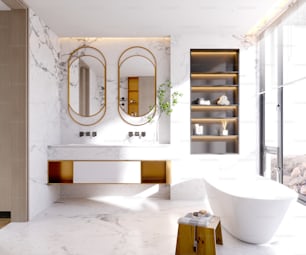 3D Render of Luxury Bathroom