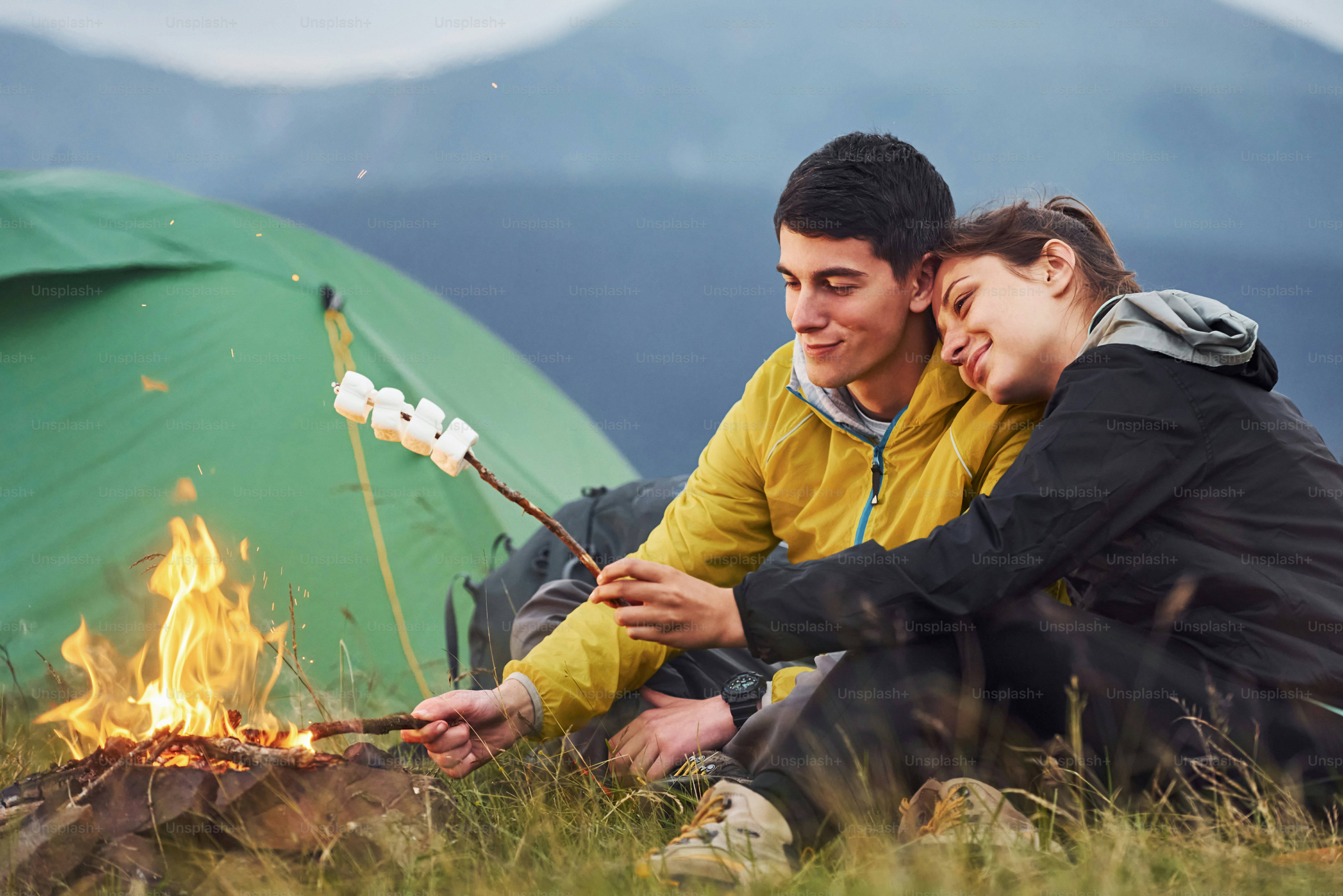 People have adventure. Majestic Carpathian Mountains. Beautiful ...