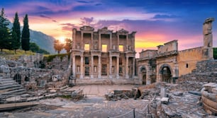 Celsus Library at Ephesus ancient city in Izmir, Turkey.