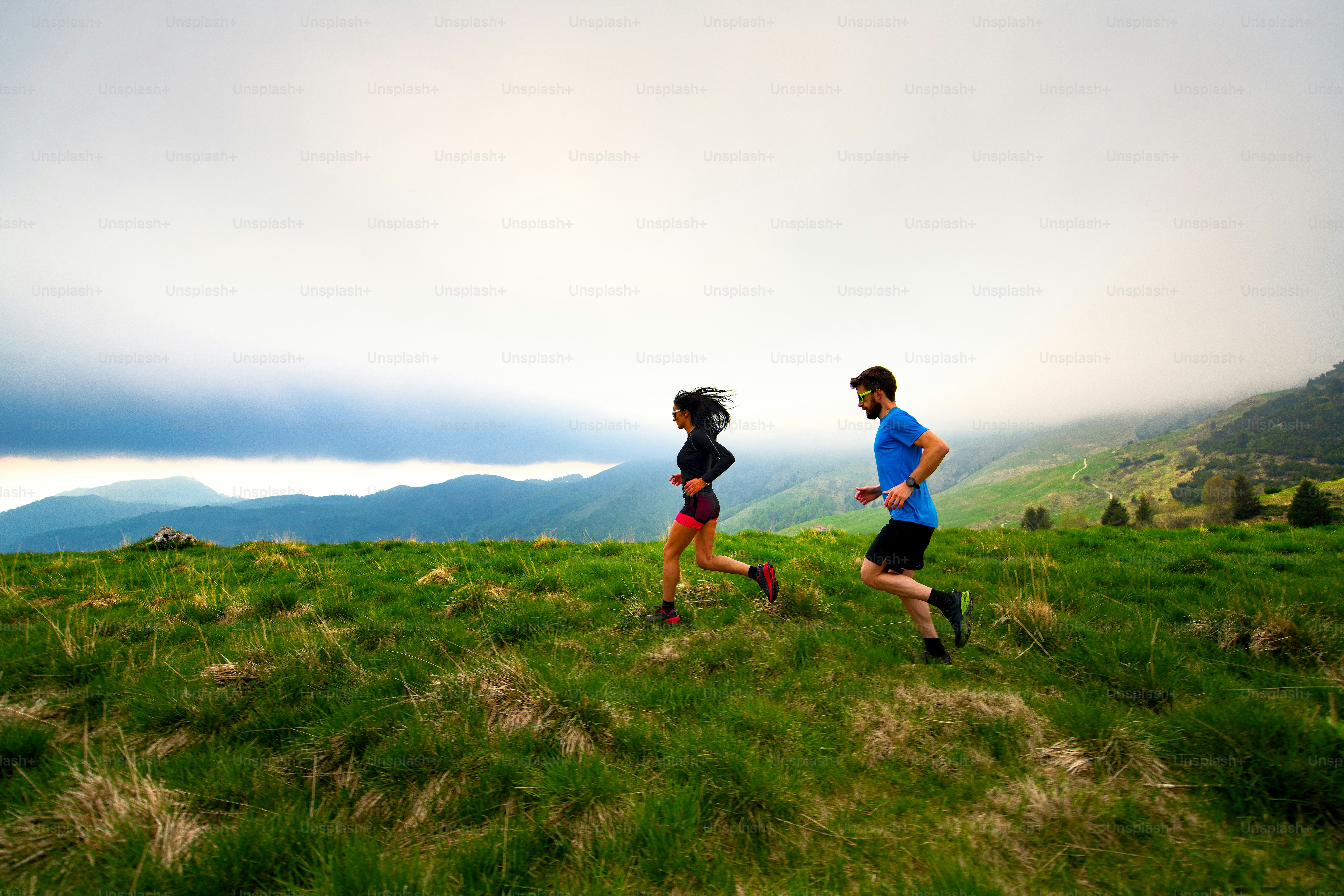 Training for a couple of long distance trail running athletes in the ...
