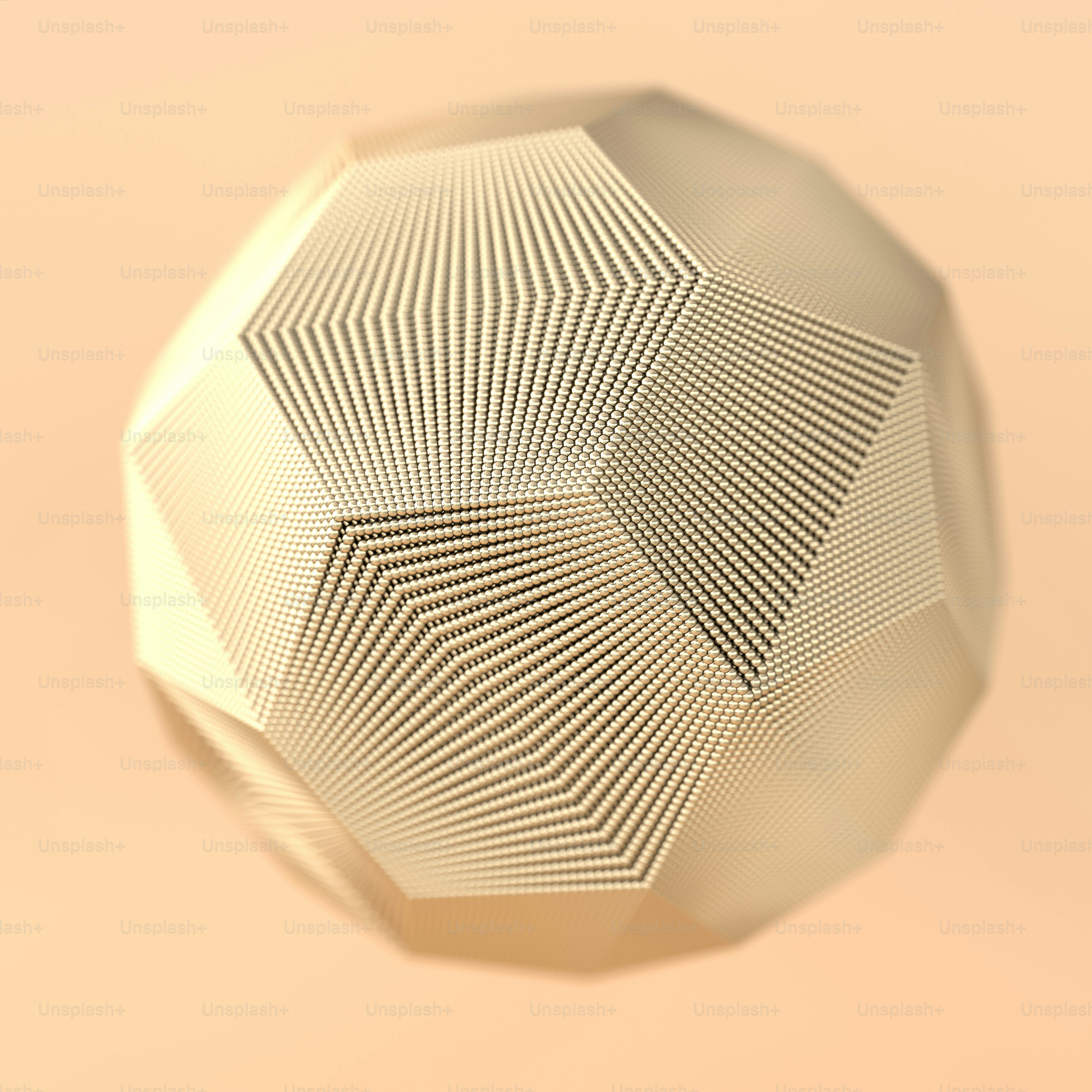 Linee dorate astratte e struttura web delle sfere. Ornamento geometrico dettagliato. Trama frattale fantasy. Rendering 3D