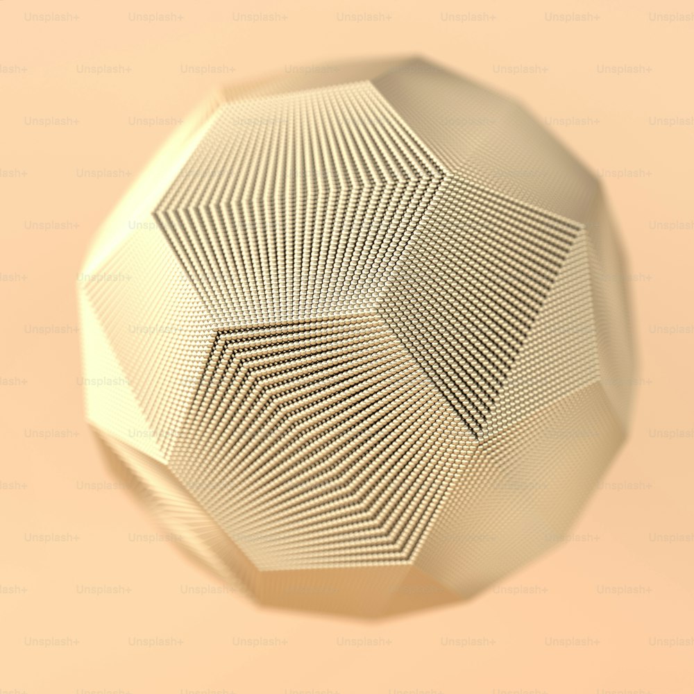 Structure abstraite de lignes dorées et de sphères Web. Ornement géométrique détaillé. Texture fractale fantastique. Rendu 3D