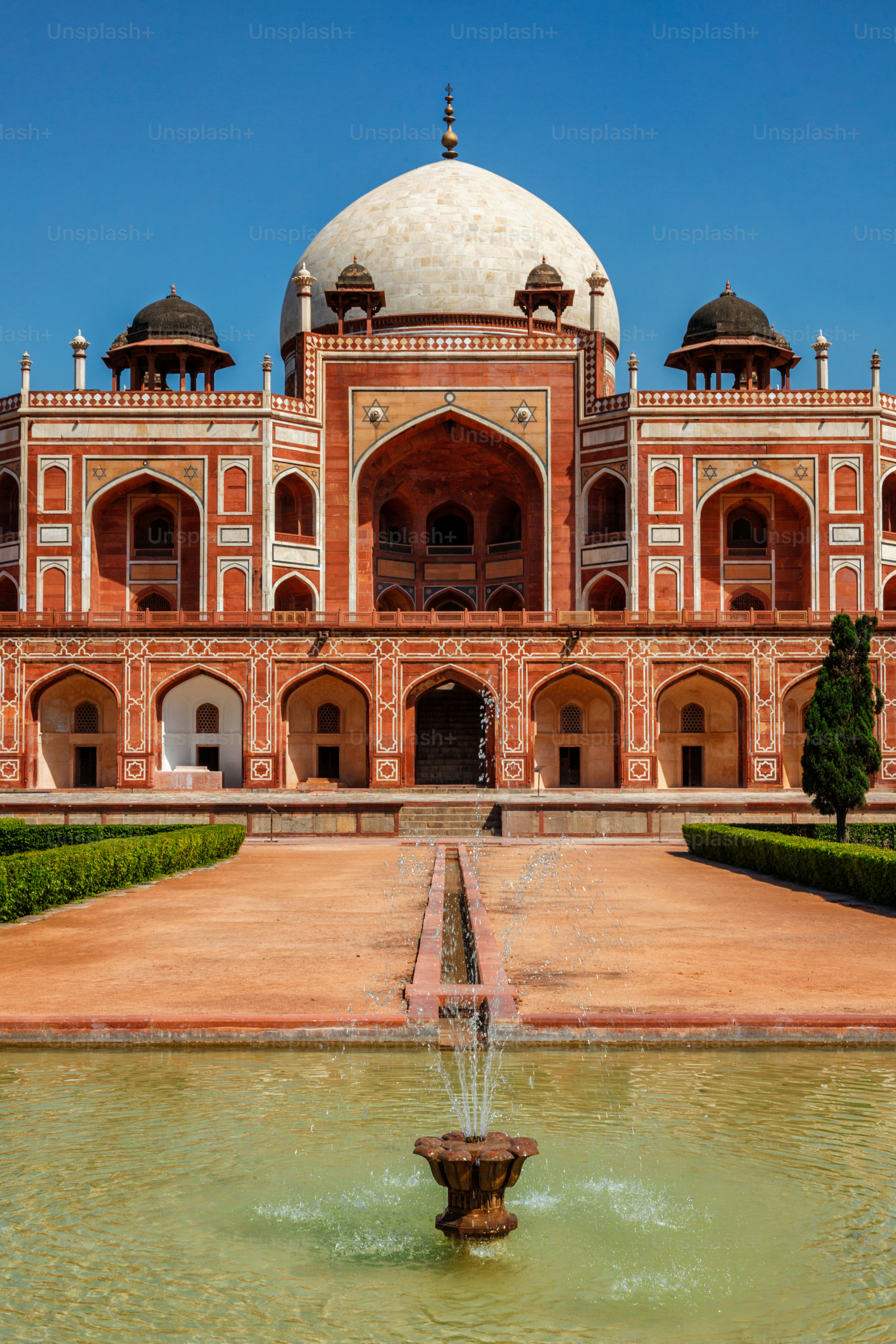 Humayun's Tomb famoso destino de atração turística. Delhi, Índia