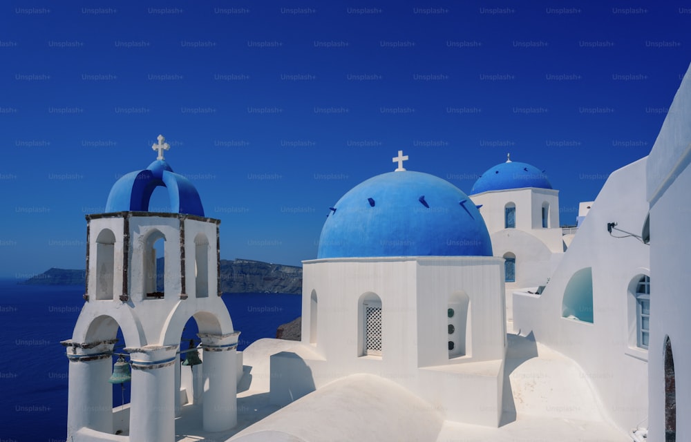 One of most famous view in Oia, Santorini, Greece