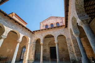 Basilique Euphrasienne - site du patrimoine mondial de l’UNESCO à Porec, Istrie, Croatie.