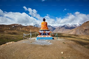 Buddha in Langza village. Spiti Valley, Himachal Pradesh, India