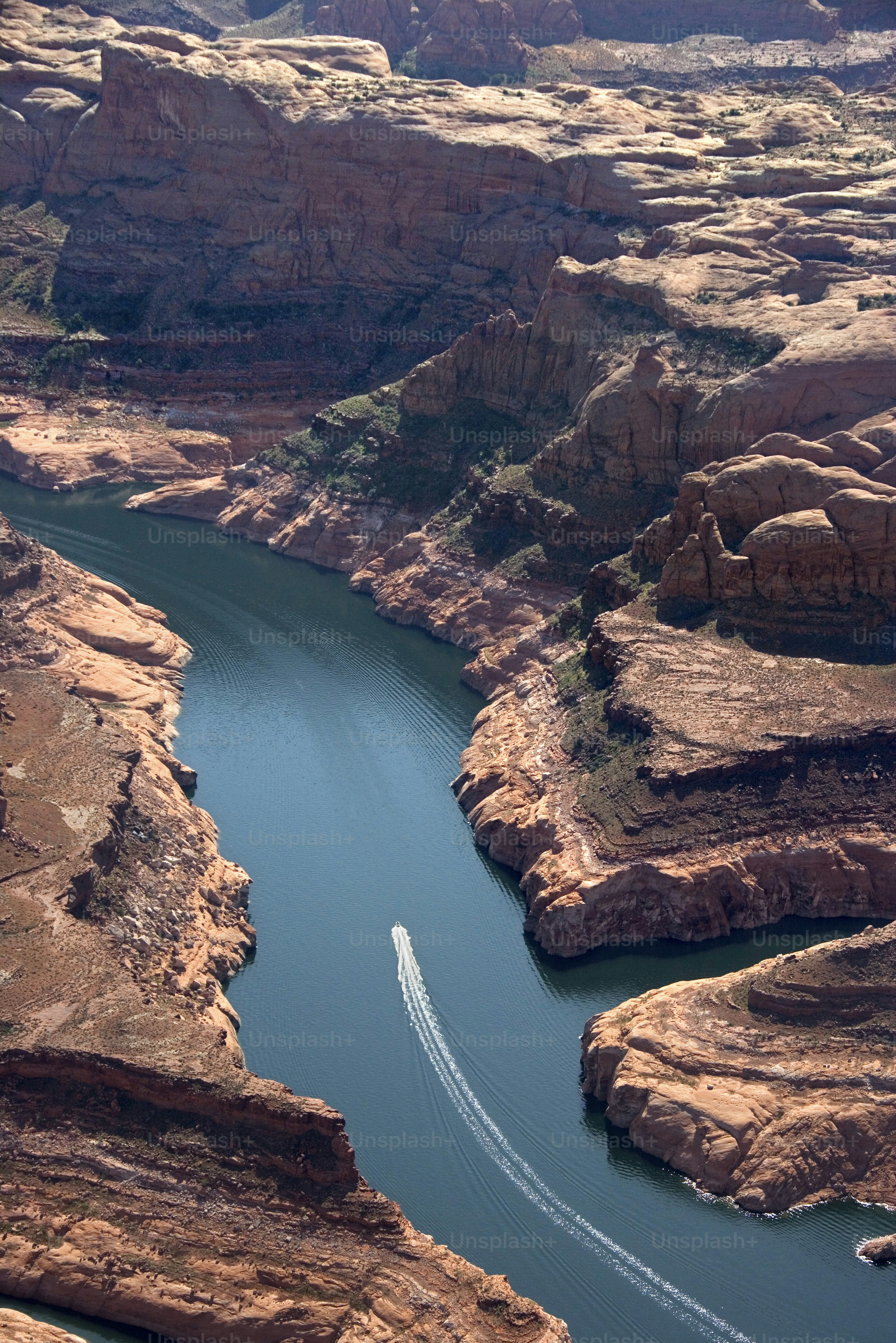 a large body of water surrounded by mountains