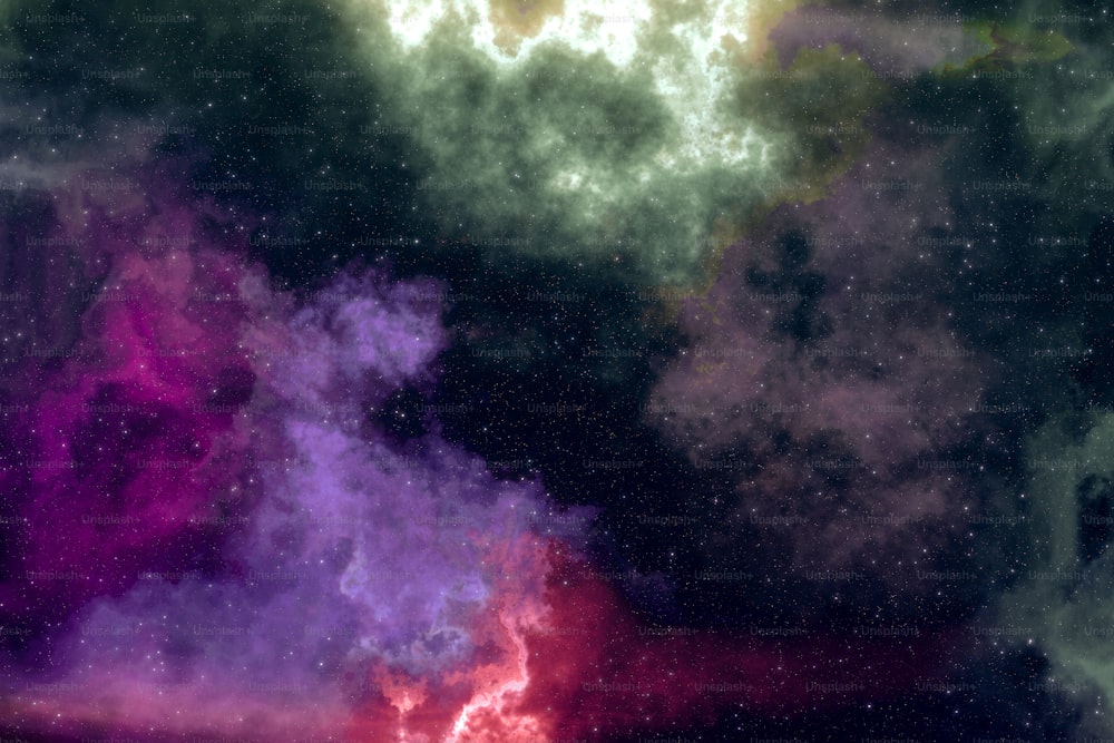 Campo stellare ad alta definizione, spazio colorato del cielo notturno. Nebulose e galassie nello spazio. Background del concetto di astronomia.