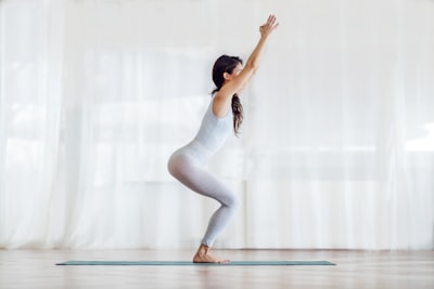 Chair yoga pose