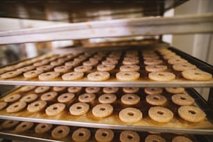 Biscuiterie, industrie alimentaire. Emballage de fabrication. Production de biscuits.