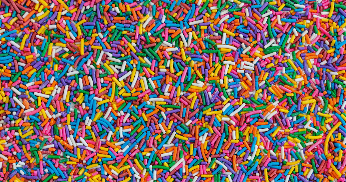 A lot of sprinkles that are on the ground photo – Sprinkle Image on ...