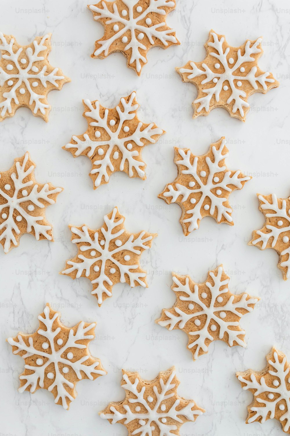 a bunch of cookies that are on a table