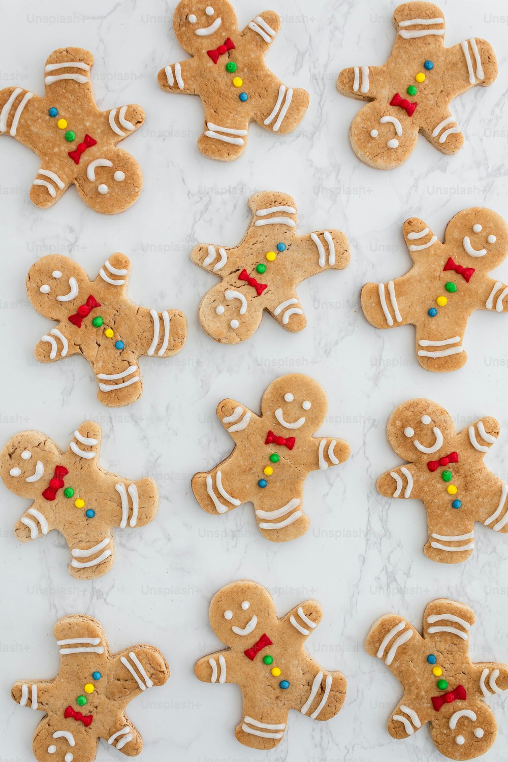 a bunch of cookies that are on a table