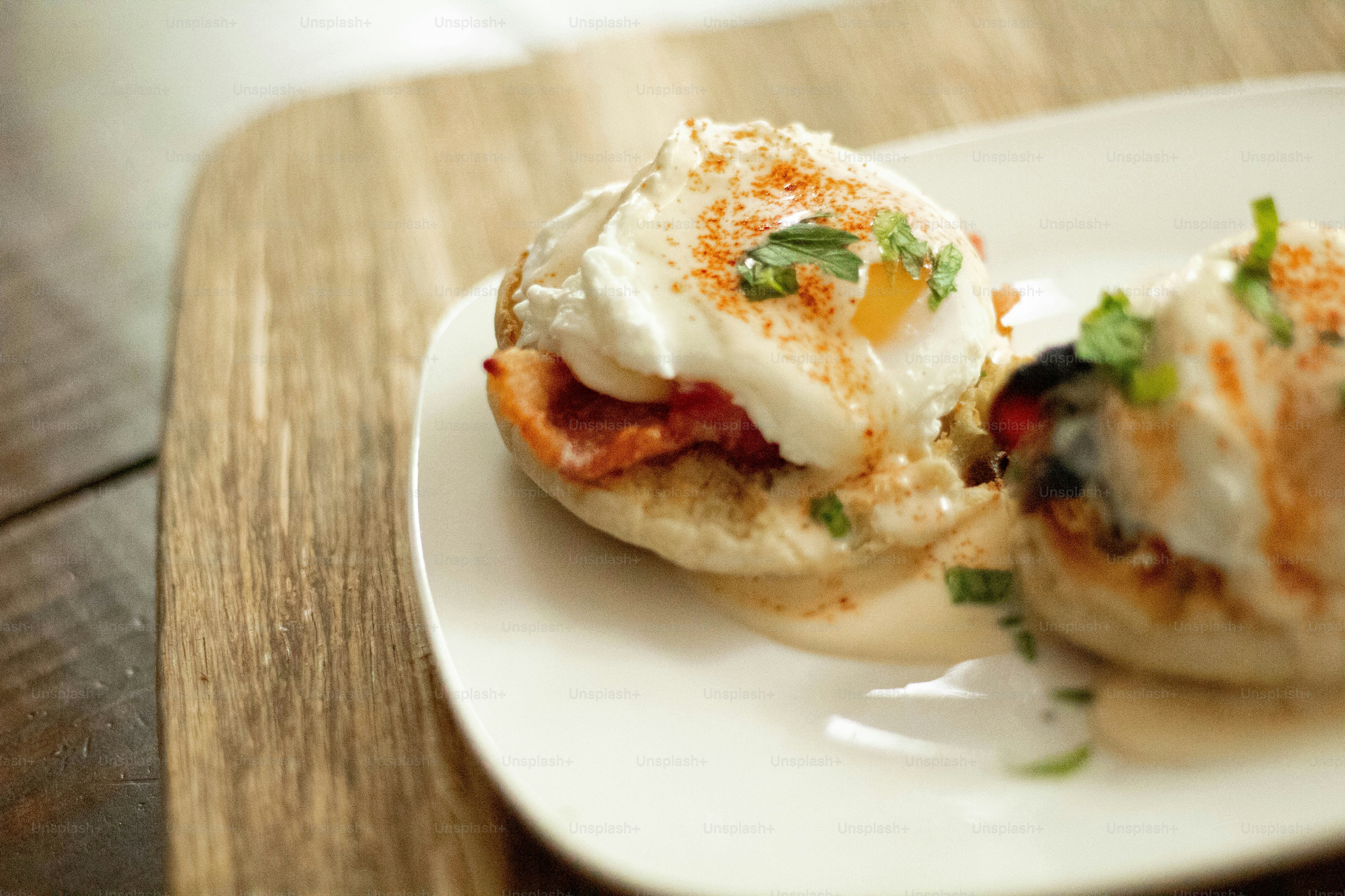 a close up of a plate of food on a table