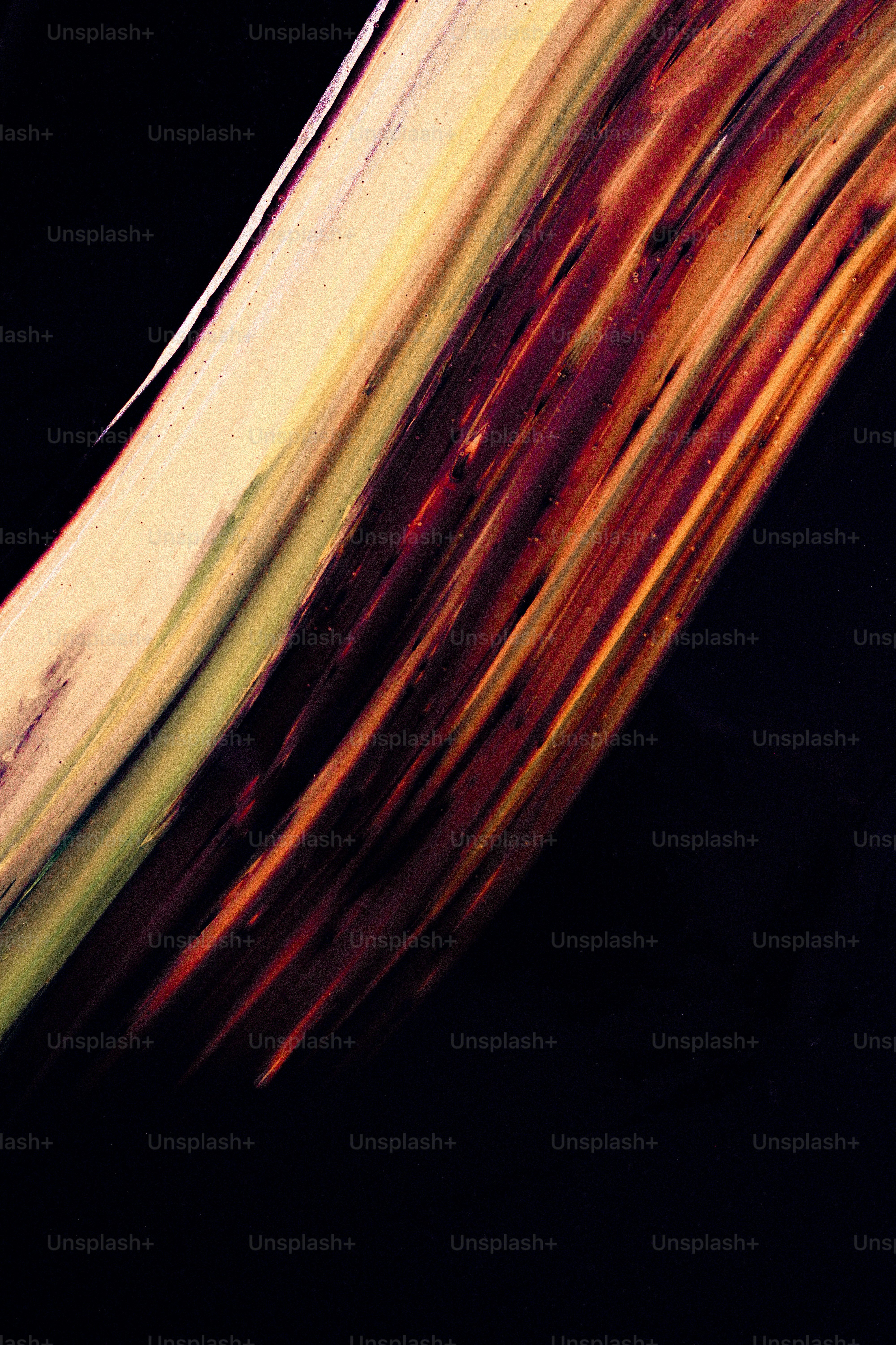 a close up of a banana with a black background