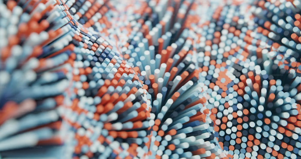 a close up picture of a pattern made of toothbrushes